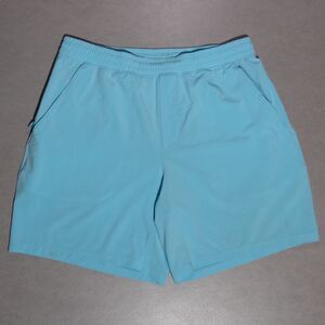 Lululemon Pacebreaker Linerless Shorts Men's Large Blue 7" Gym Active Running